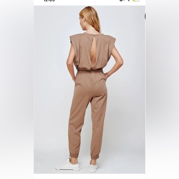 Pants & Jumpsuits Strut Bolt Jumpsuit Tanbeige Color Worn One Time Poshmark